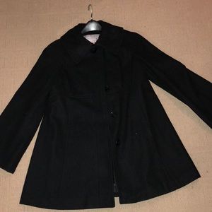 Jessica Simpson Black Peacoat